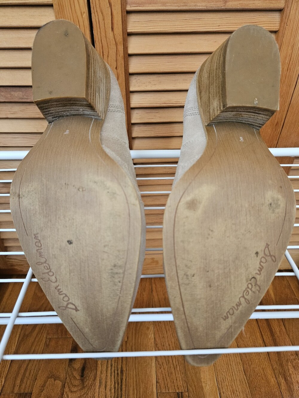 Sam Edelman Tan Suede Ankle Cowboy Boots - Picture 6 of 6